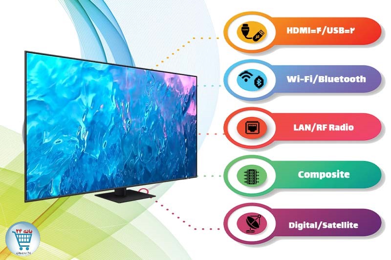 قابلیت های اتصال تلویزیون سامسونگ Q70C کیولد